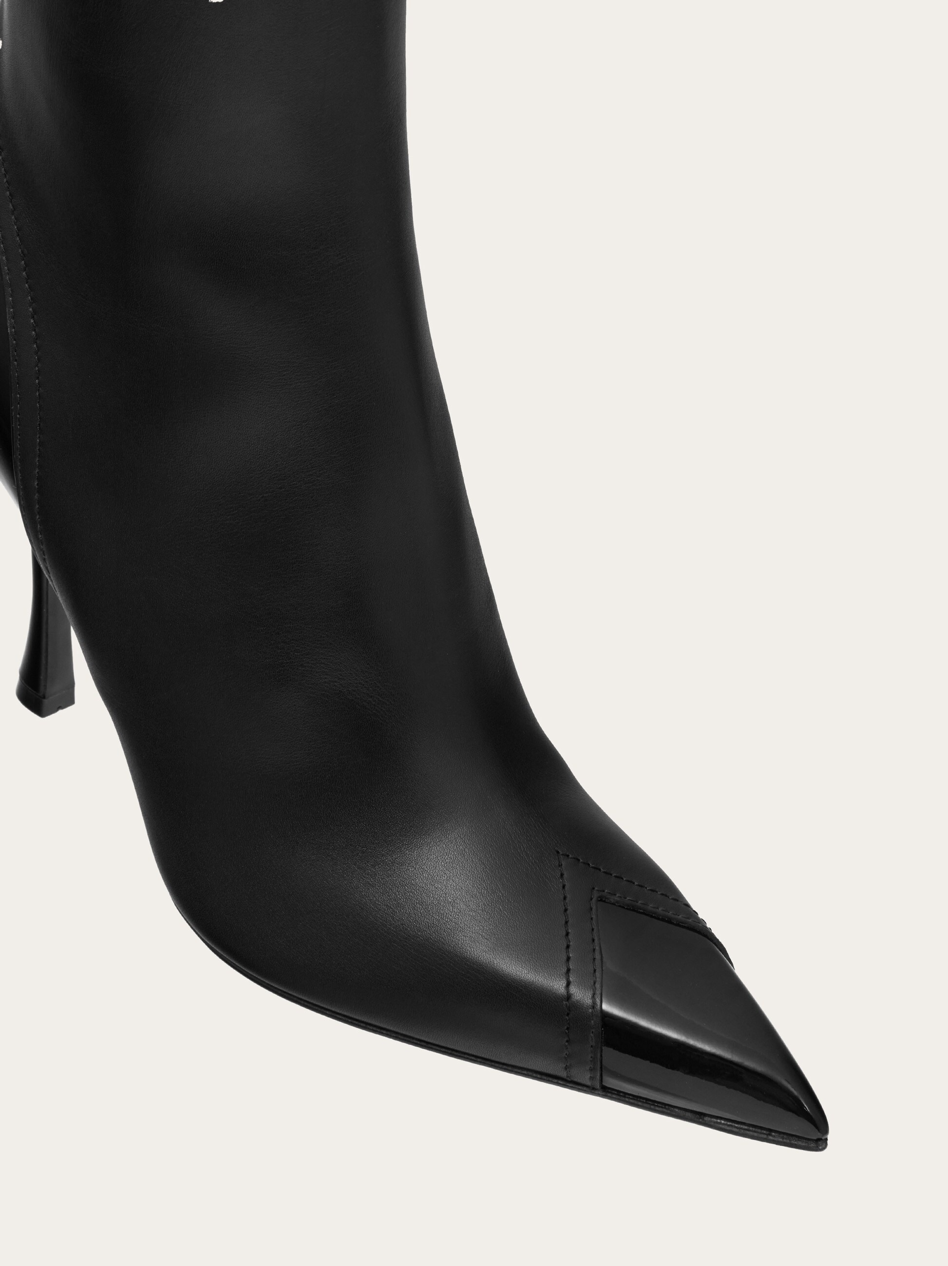 Knee high boot with inlays - 4