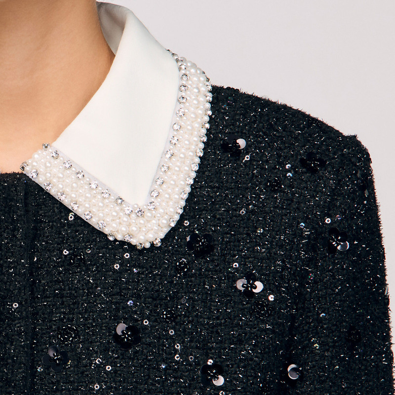 REMOVABLE RHINESTONE COLLAR JACKET 4