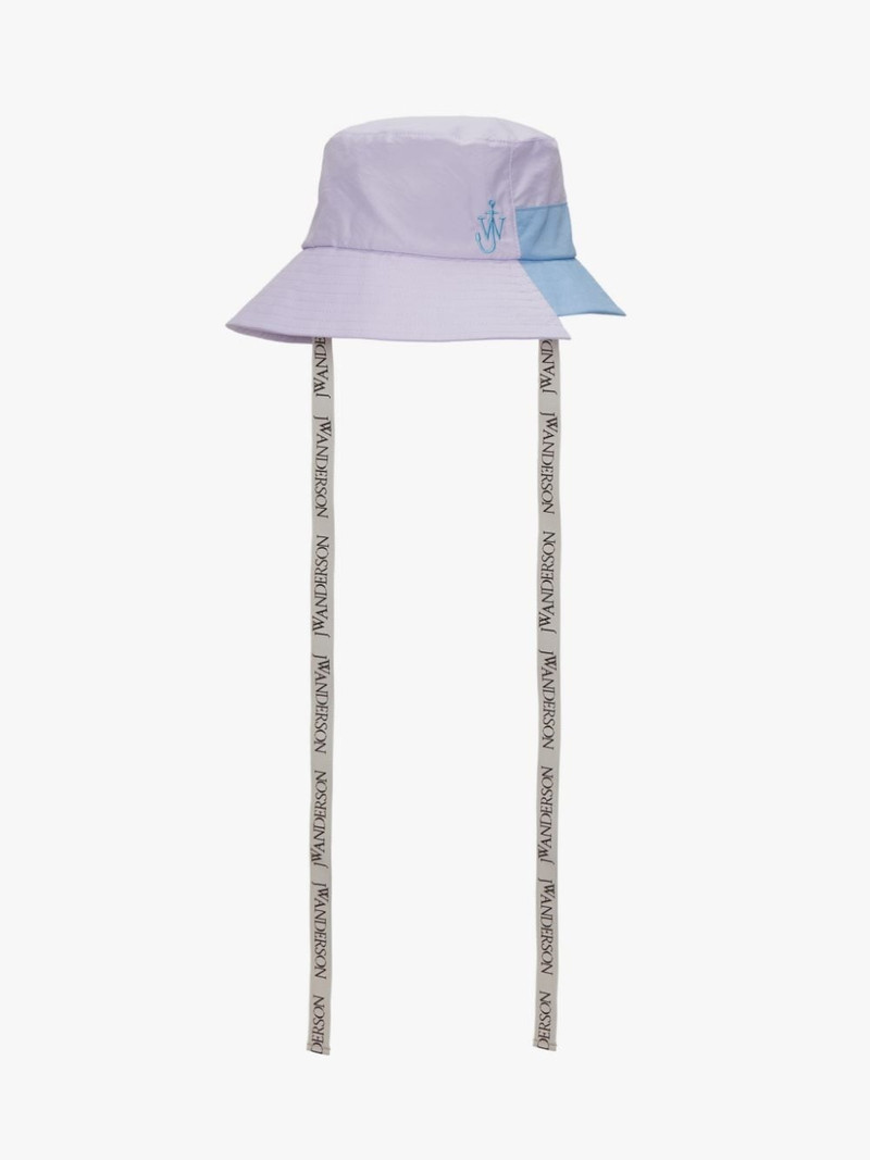 JW Anderson ASYMMETRIC COLOURBLOCK BUCKET HAT outlook