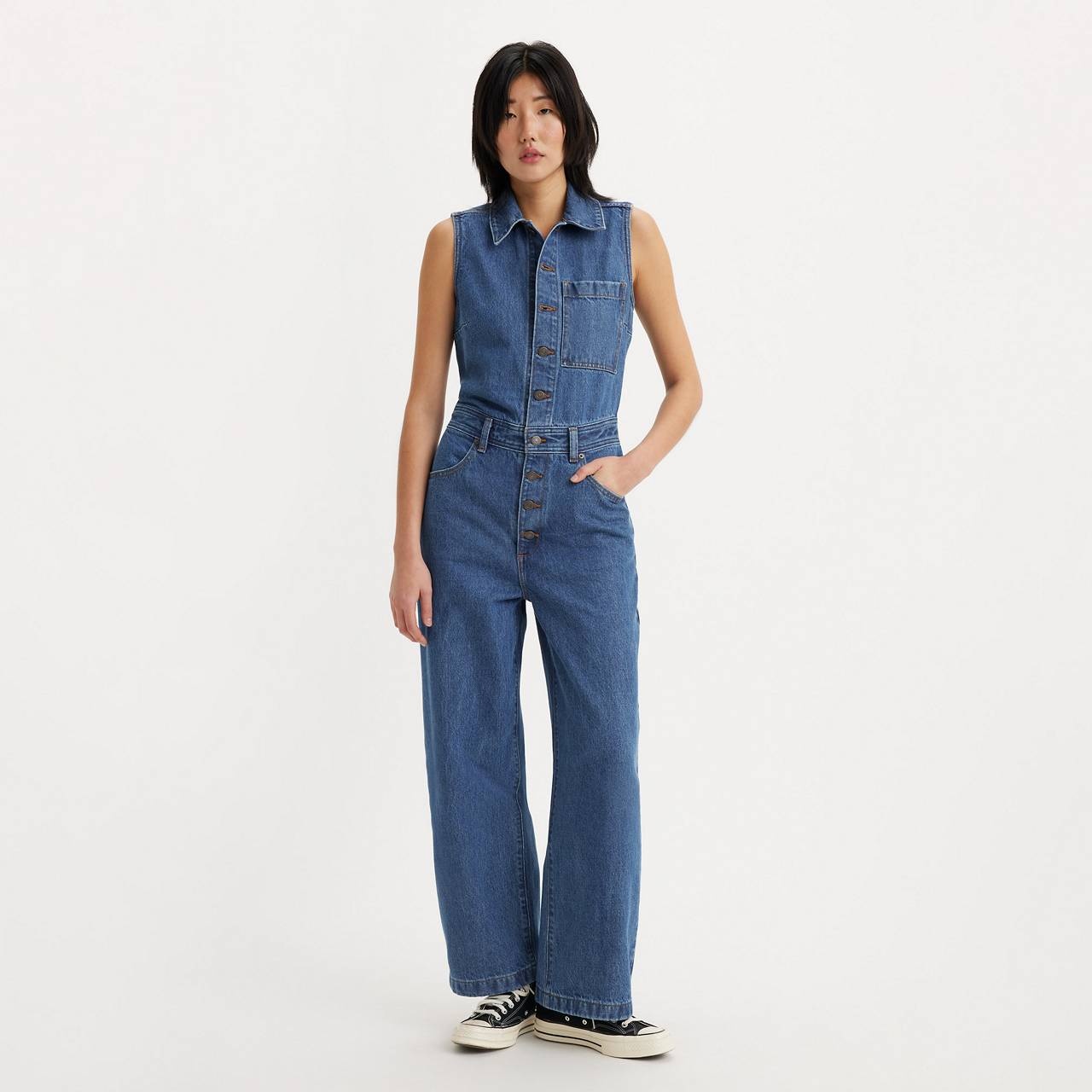 SLEEVELESS JUMPSUIT - 1