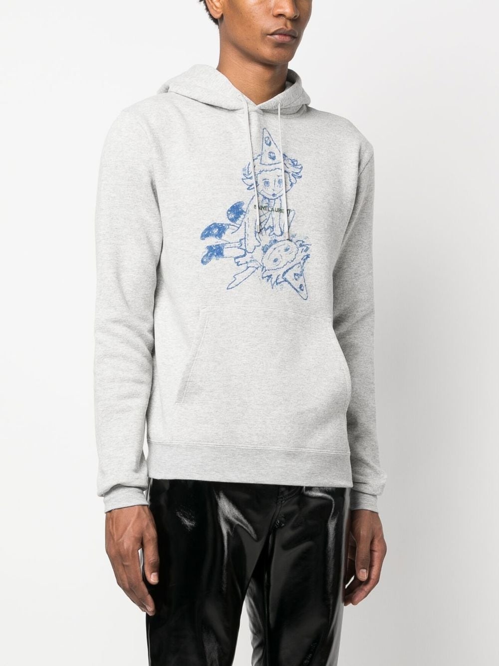 clown-print hoodie - 3