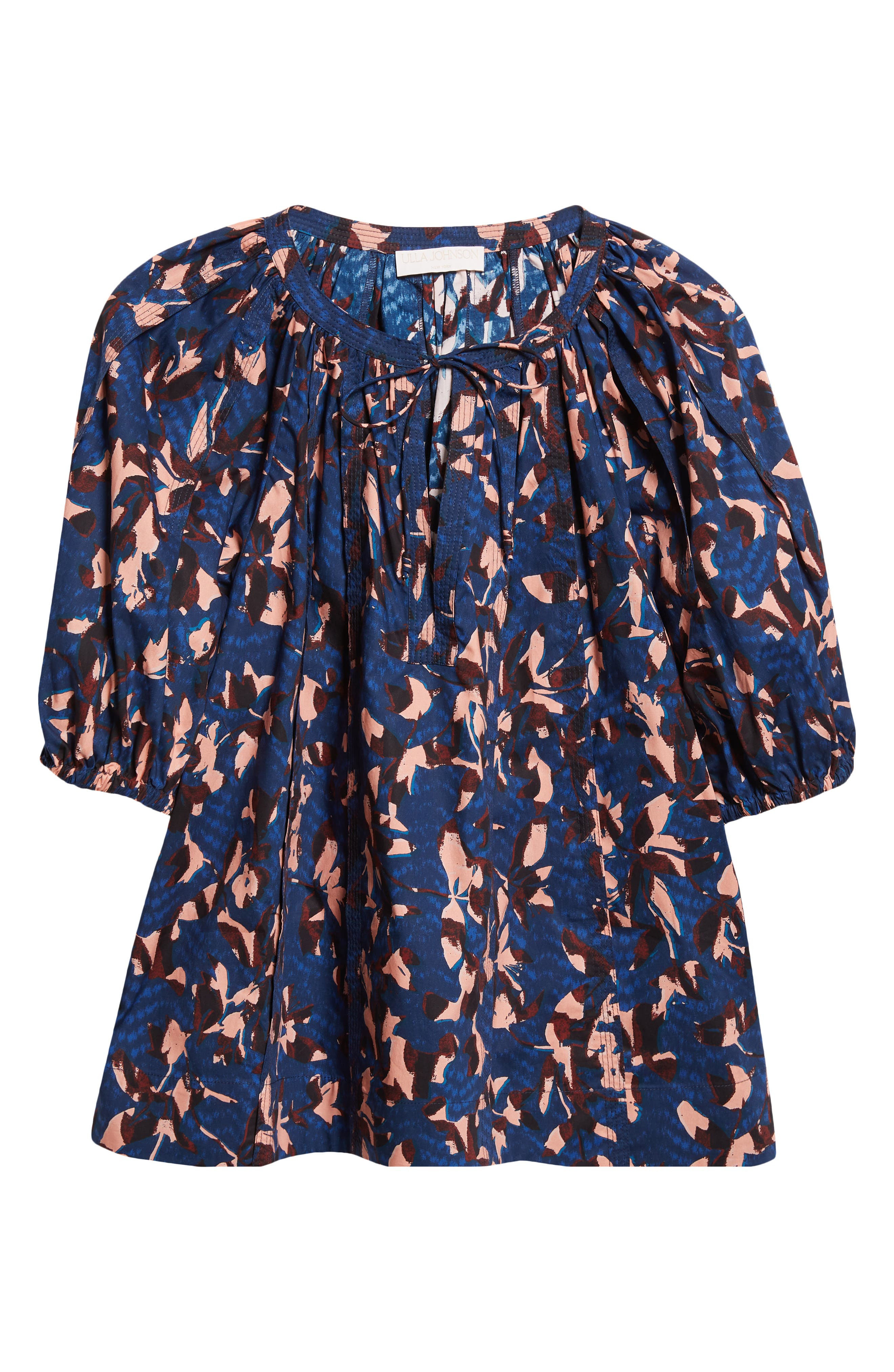 Ulla Johnson Tie Neck Puff Sleeve top in Mirage at Nordstrom - 5