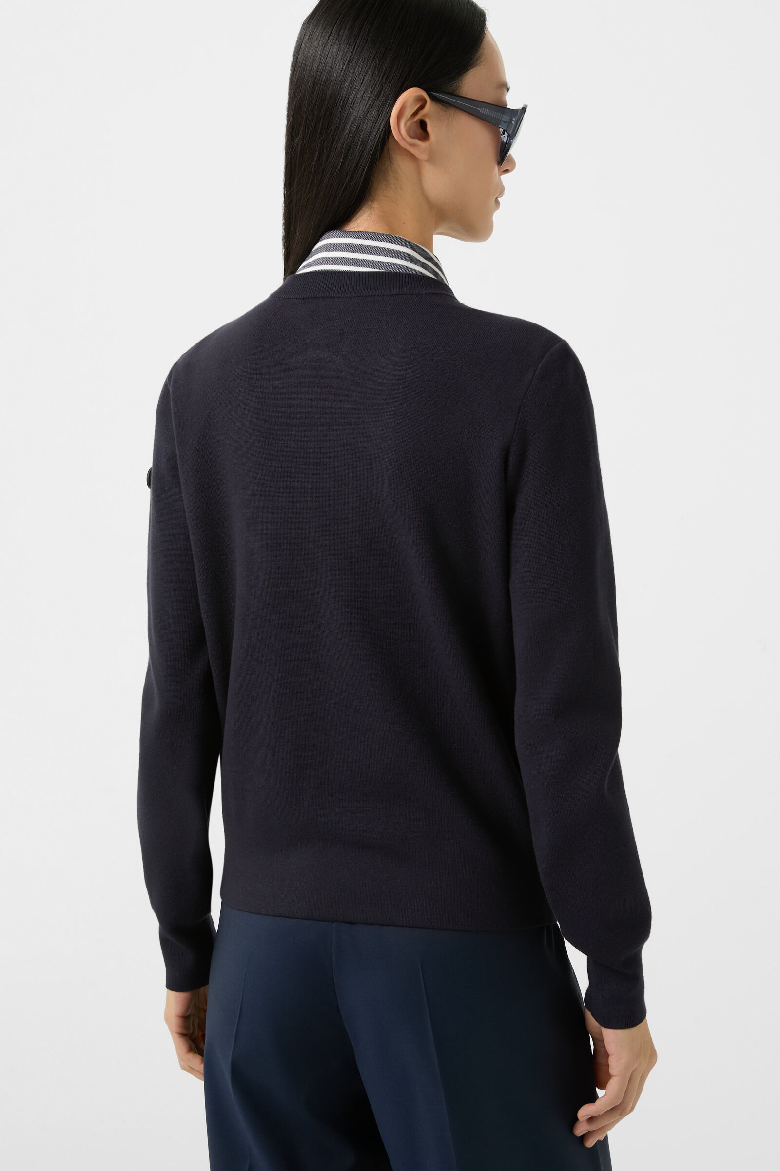 Zilly Hybrid knit jacket in Navy blue - 3