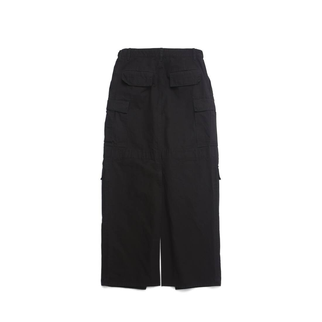Women's Apron Cargo Pants Skirt in Black - 6