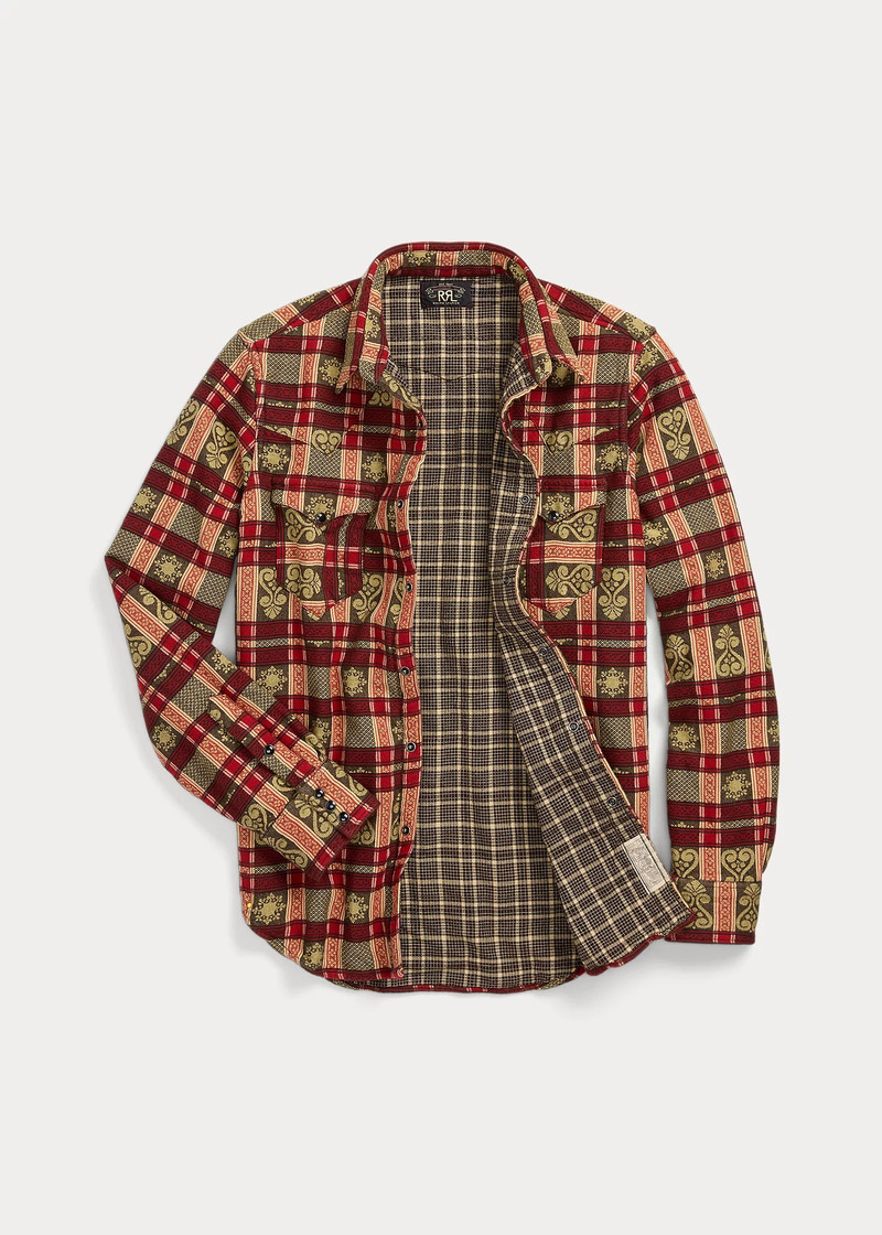 Slim Fit Double Cloth Western Shirt 3