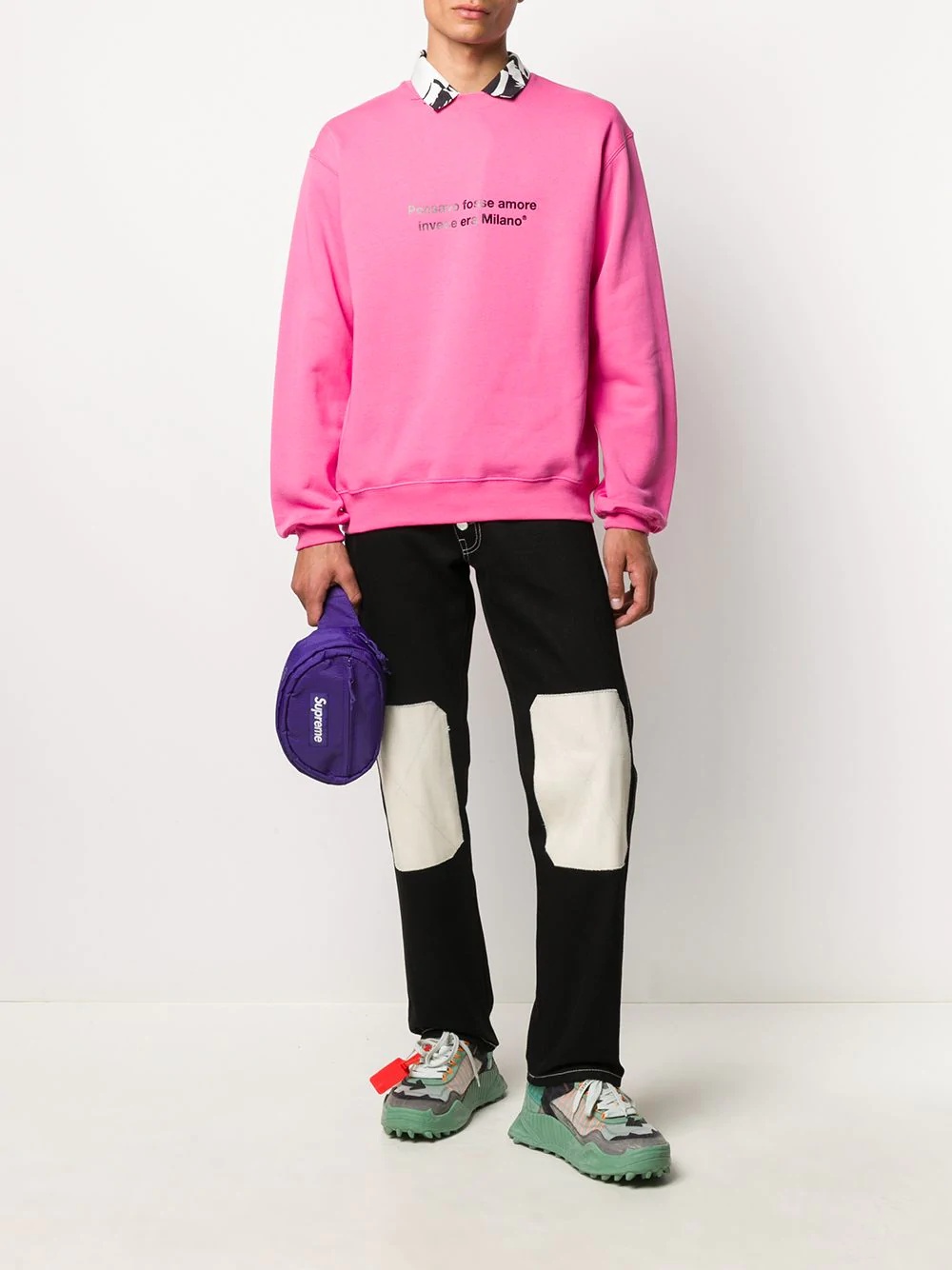 slogan print sweatshirt - 2