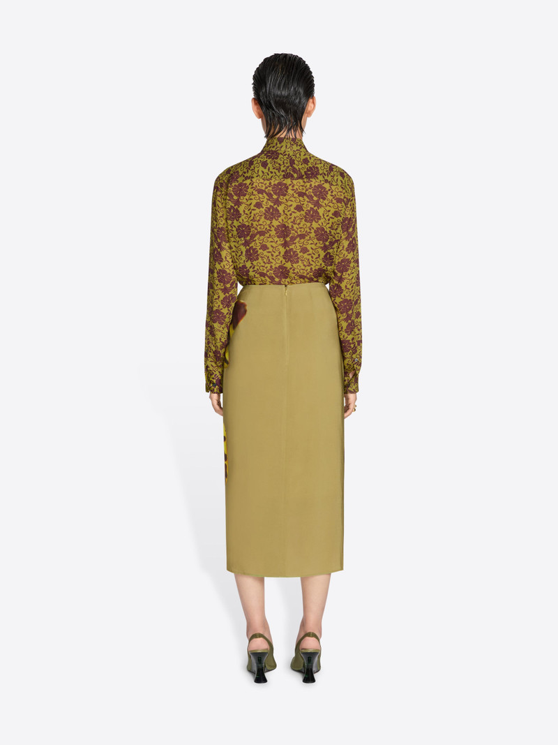 DRAPED FLARED SKIRT 4