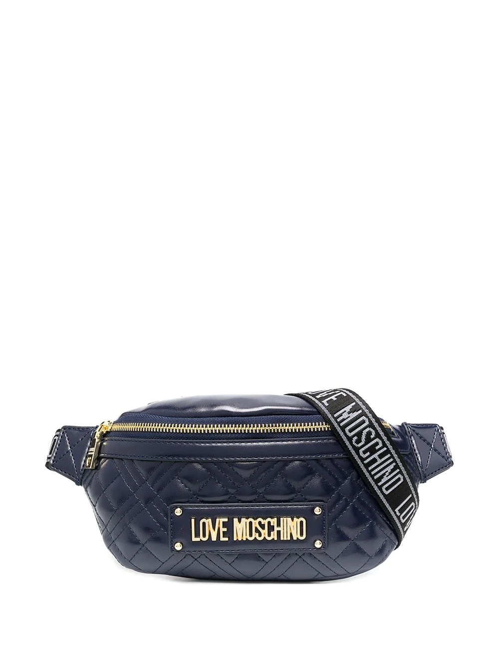 quilted logo belt bag - 1