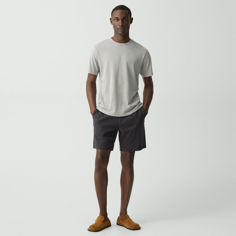 Theory Ribbed Crewneck Tee in Fade Jersey outlook