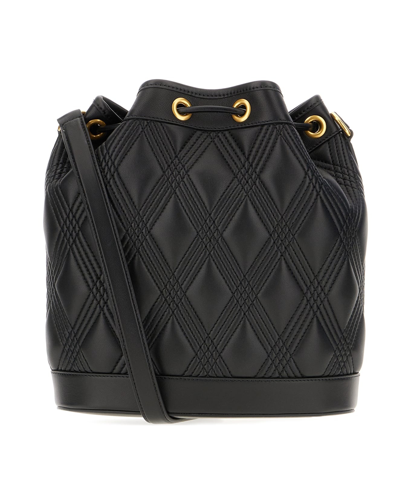 Black Leather Crossbody Bag - 3