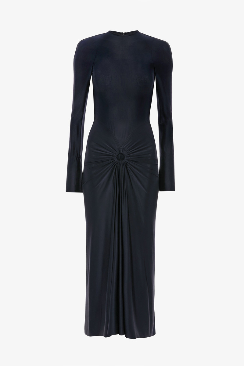 Frances Midi Dress In Navy 1