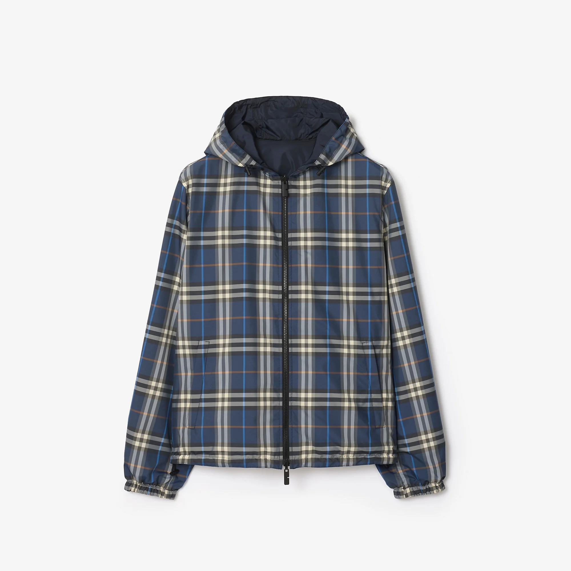 Reversible Check Hooded Jacket - 1