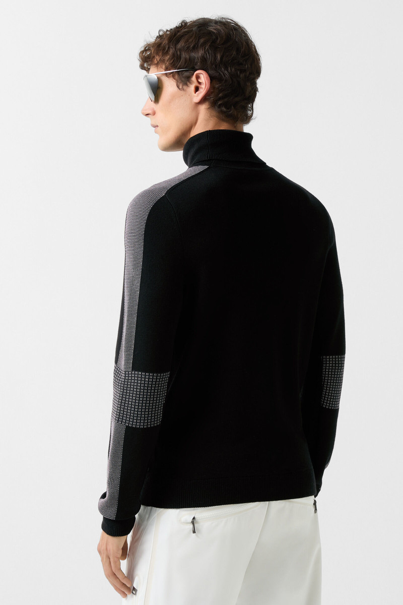 Emil turtleneck pullover in Black 3