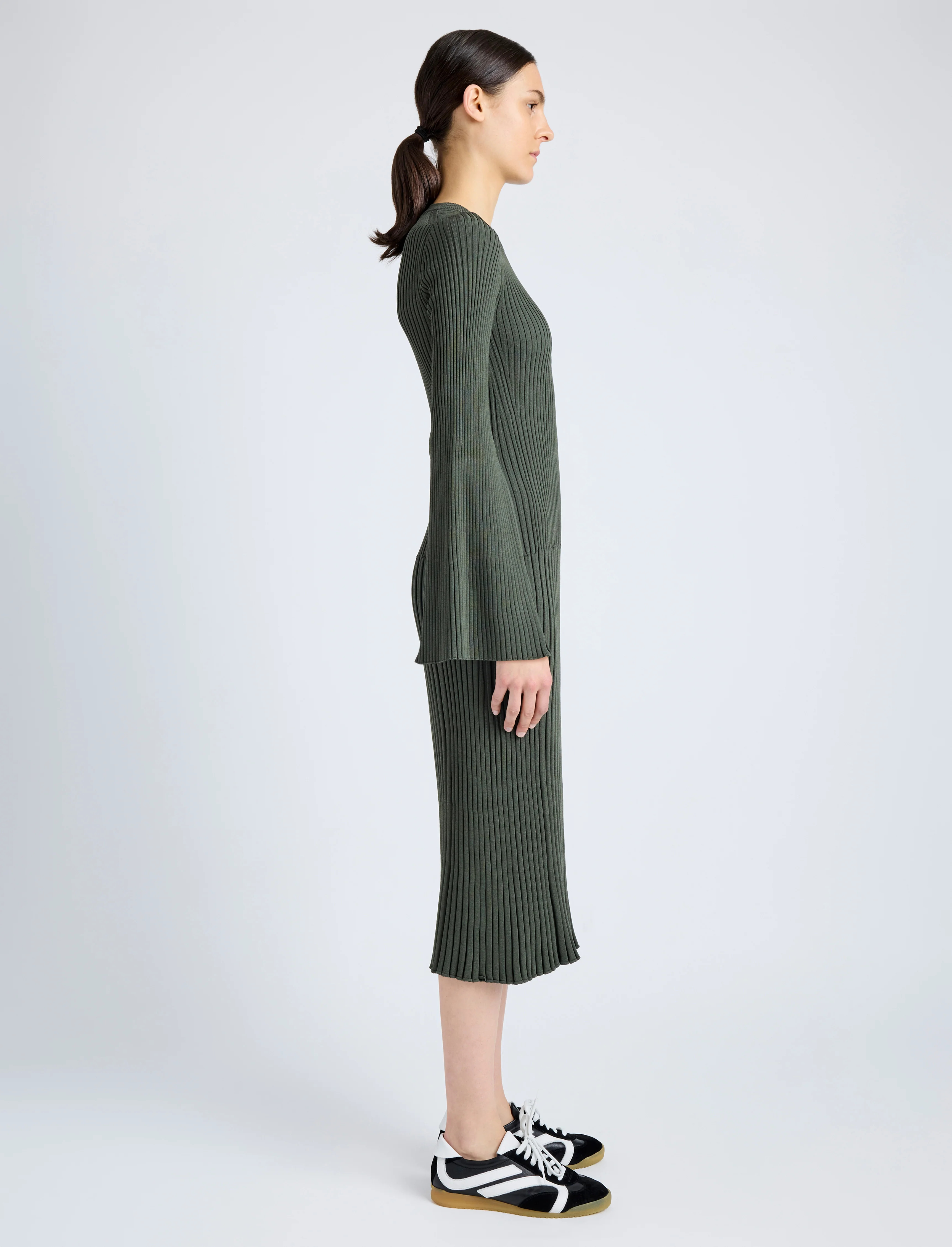 Kenna Dress in Midweight Viscose Rib - 3