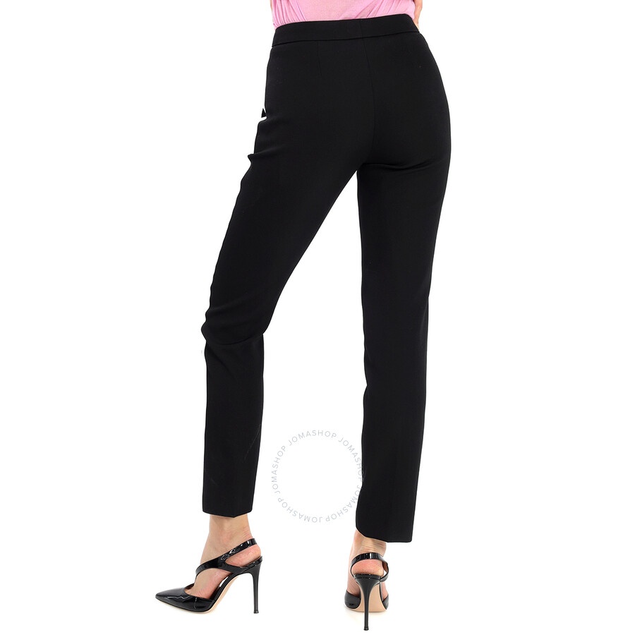 Burberry Hanover Silk Stripe Wool Straight Fit Tailored Trousers - 3