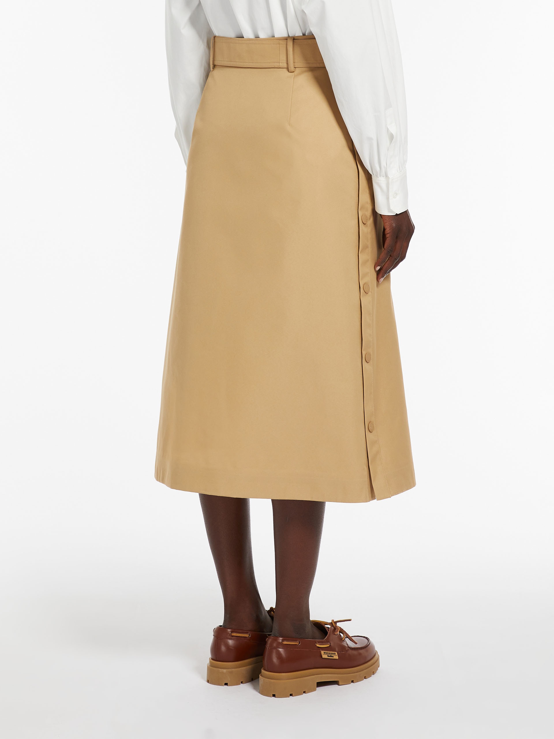 NEBBIA Gabardine wrap skirt - 4