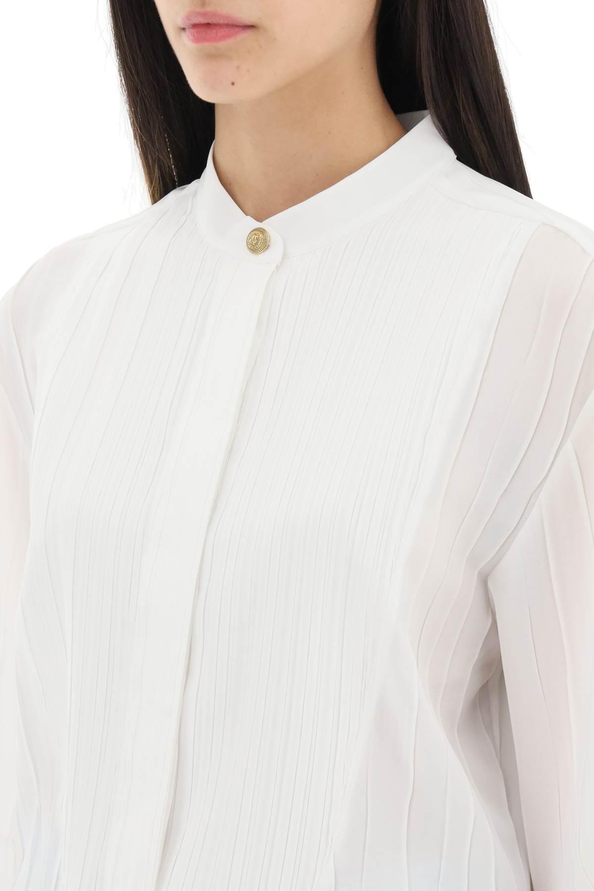 PLEATED BIB SHIRT - 5