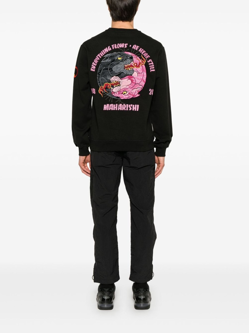 MAHARISHI 5311 Duality Panther sweatshirt outlook