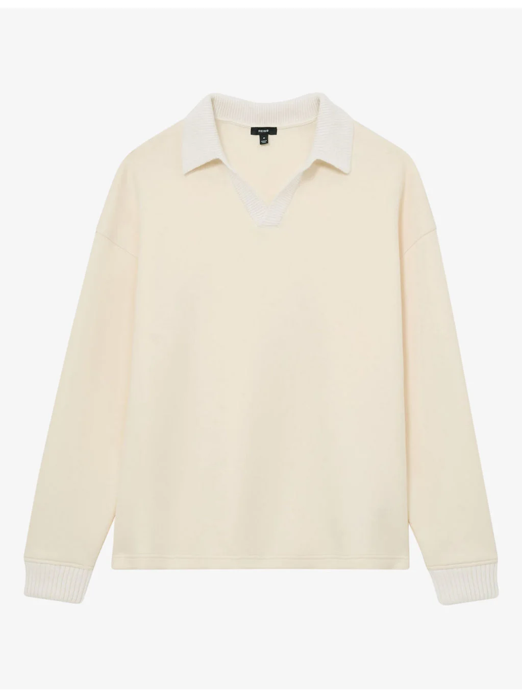 Beaton Open-Collar Cotton-Blend Sweatshirt - 1
