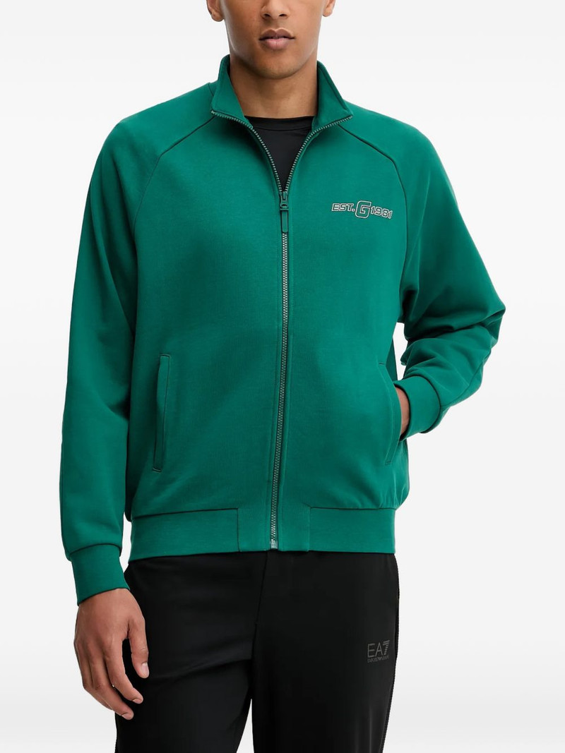 zip-up mock-neck sweater 1
