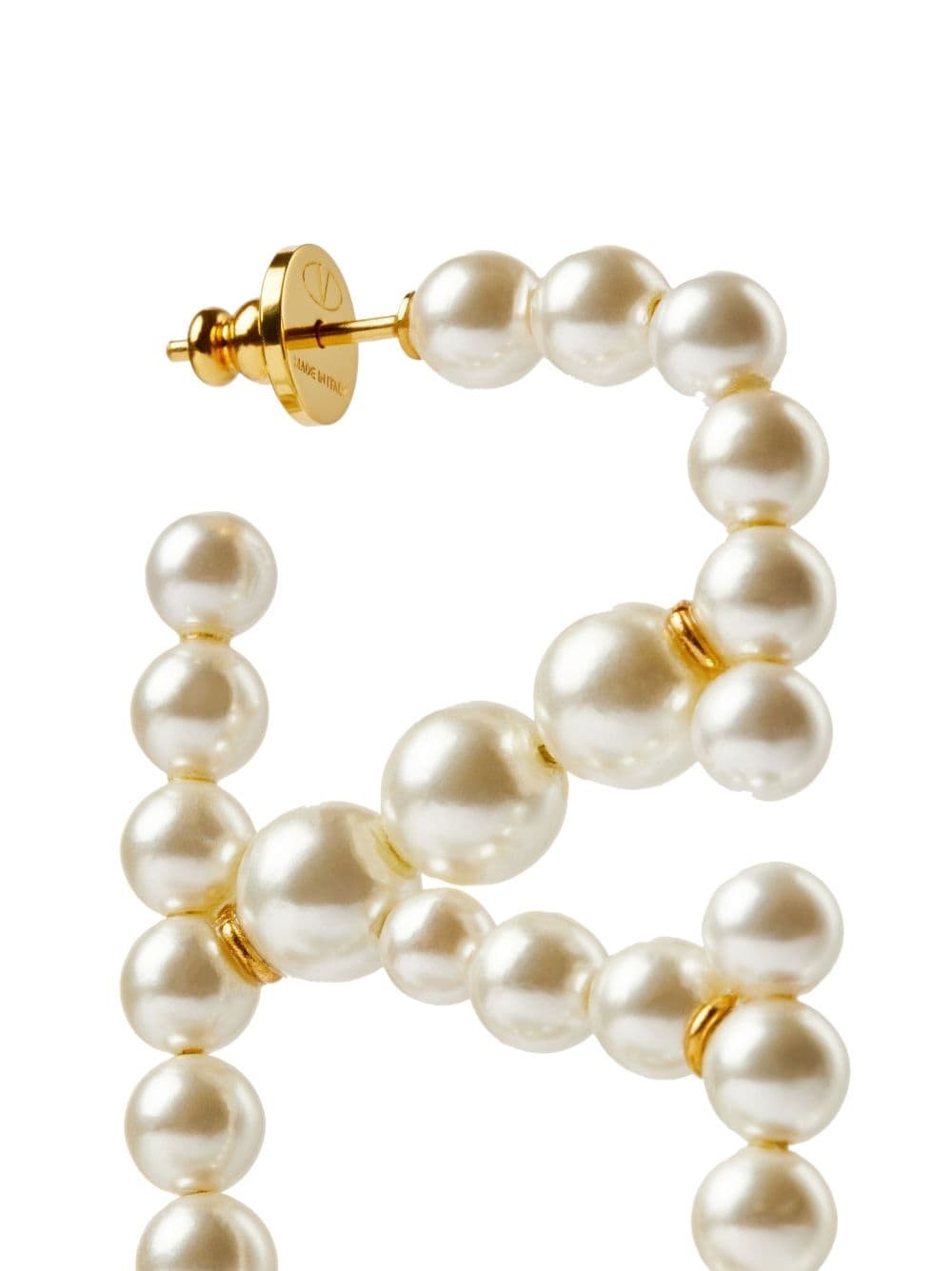 VLogo Signature pearl earrings - 3