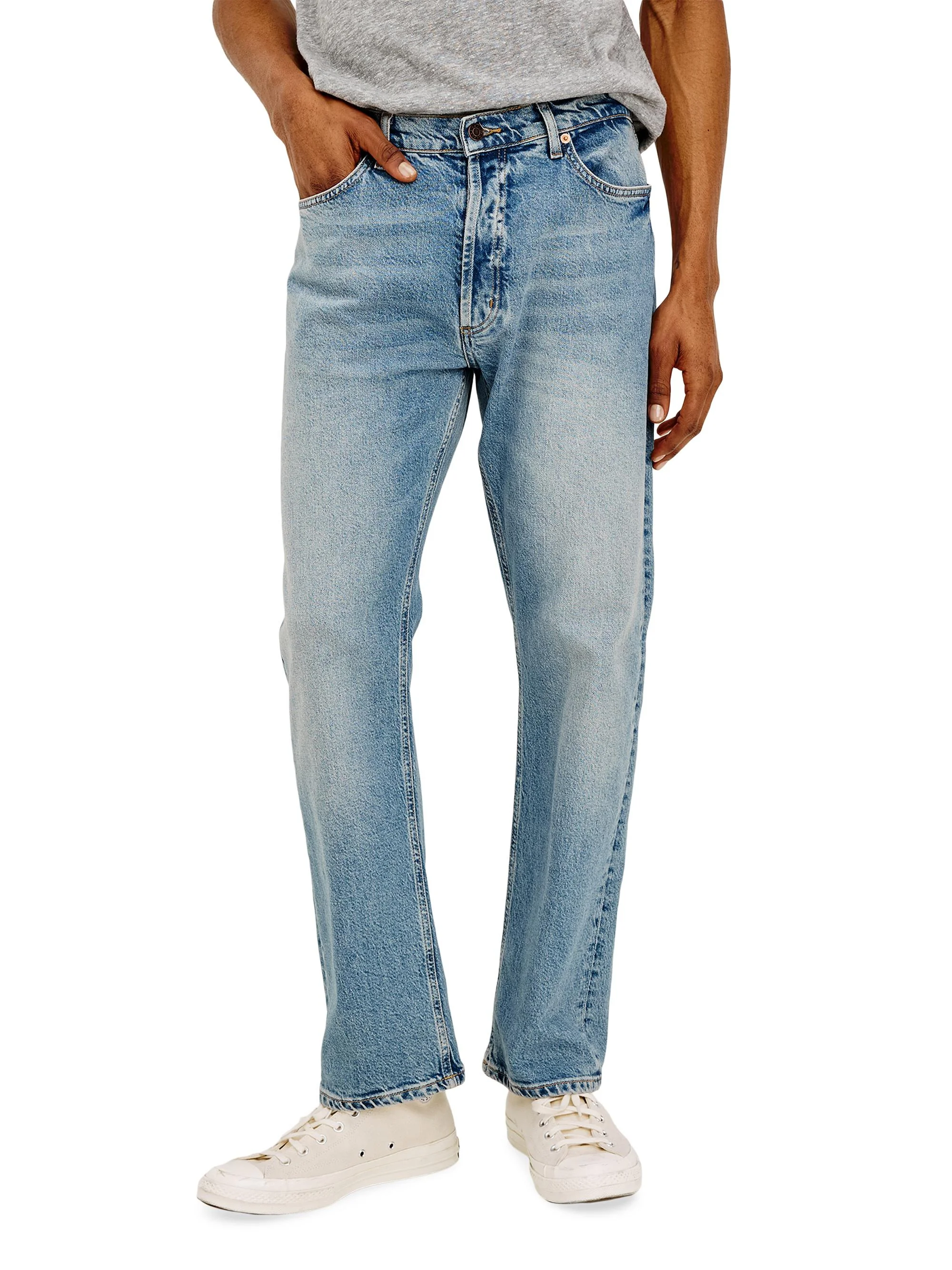 Men's Nash Medium Vintage Wash Straight-Leg Jeans - Medium Vintage Wash - 1