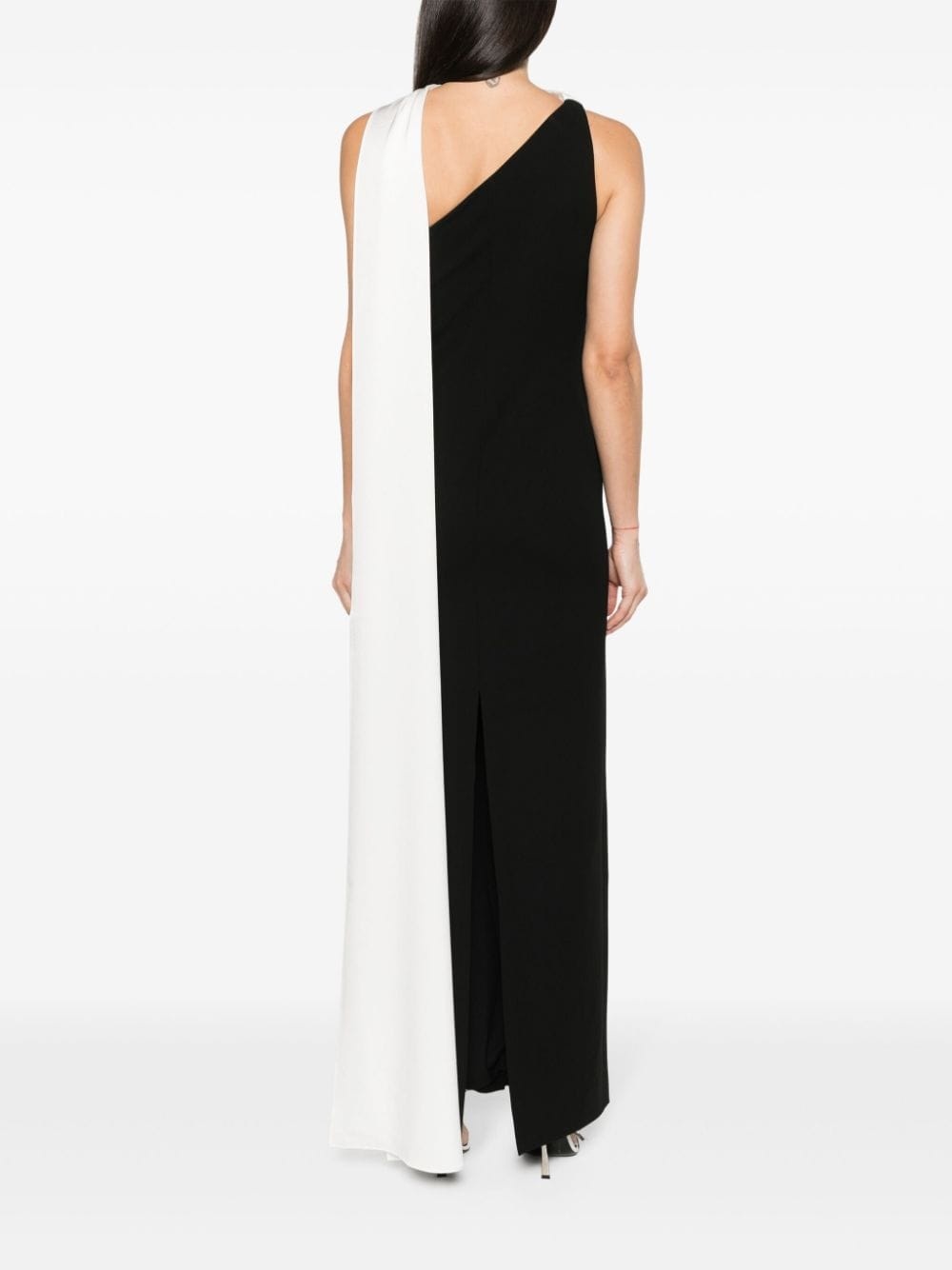 one-shoulder cady maxi dress - 4