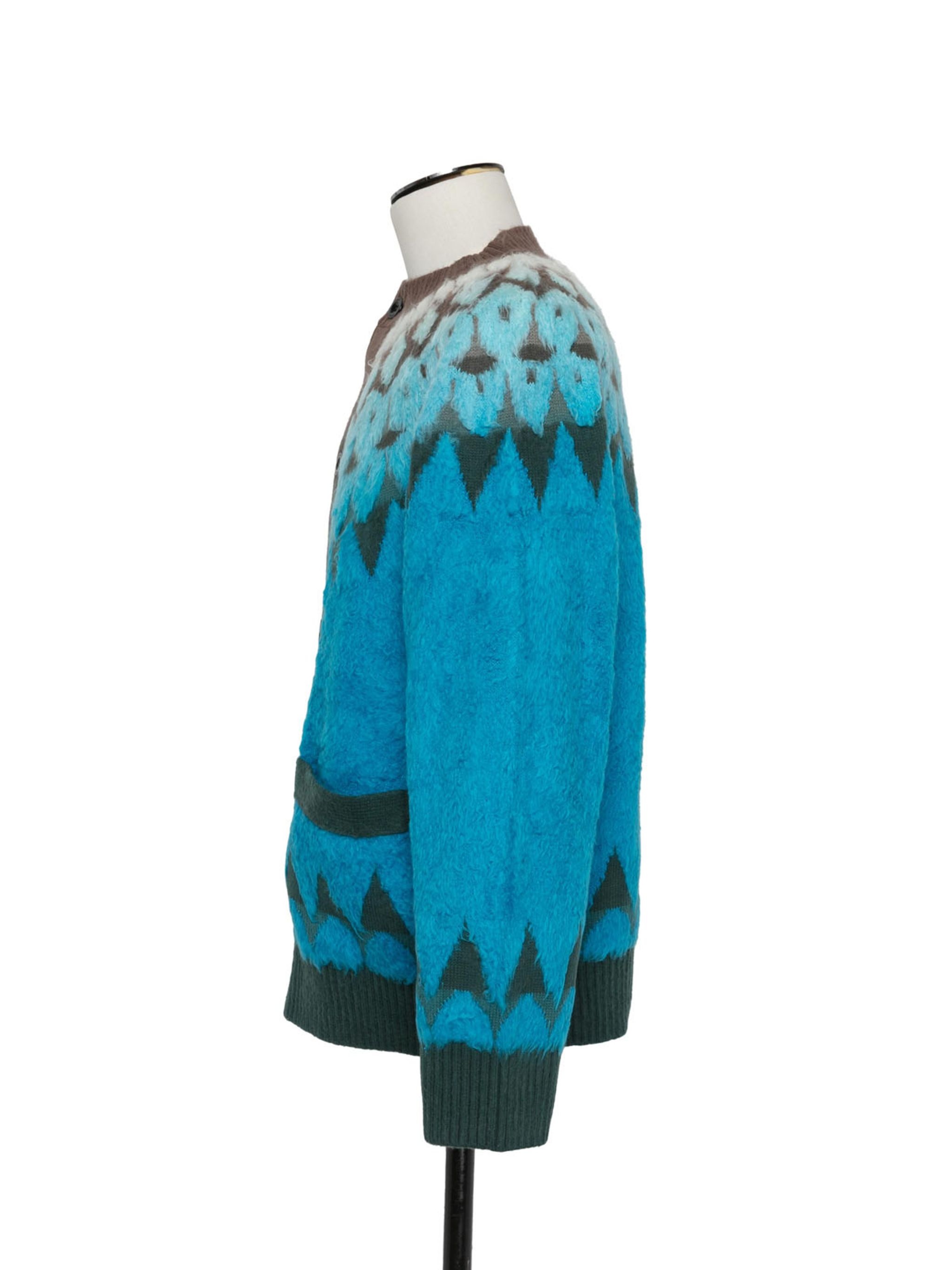 Jacquard Knit Cardigan - 2