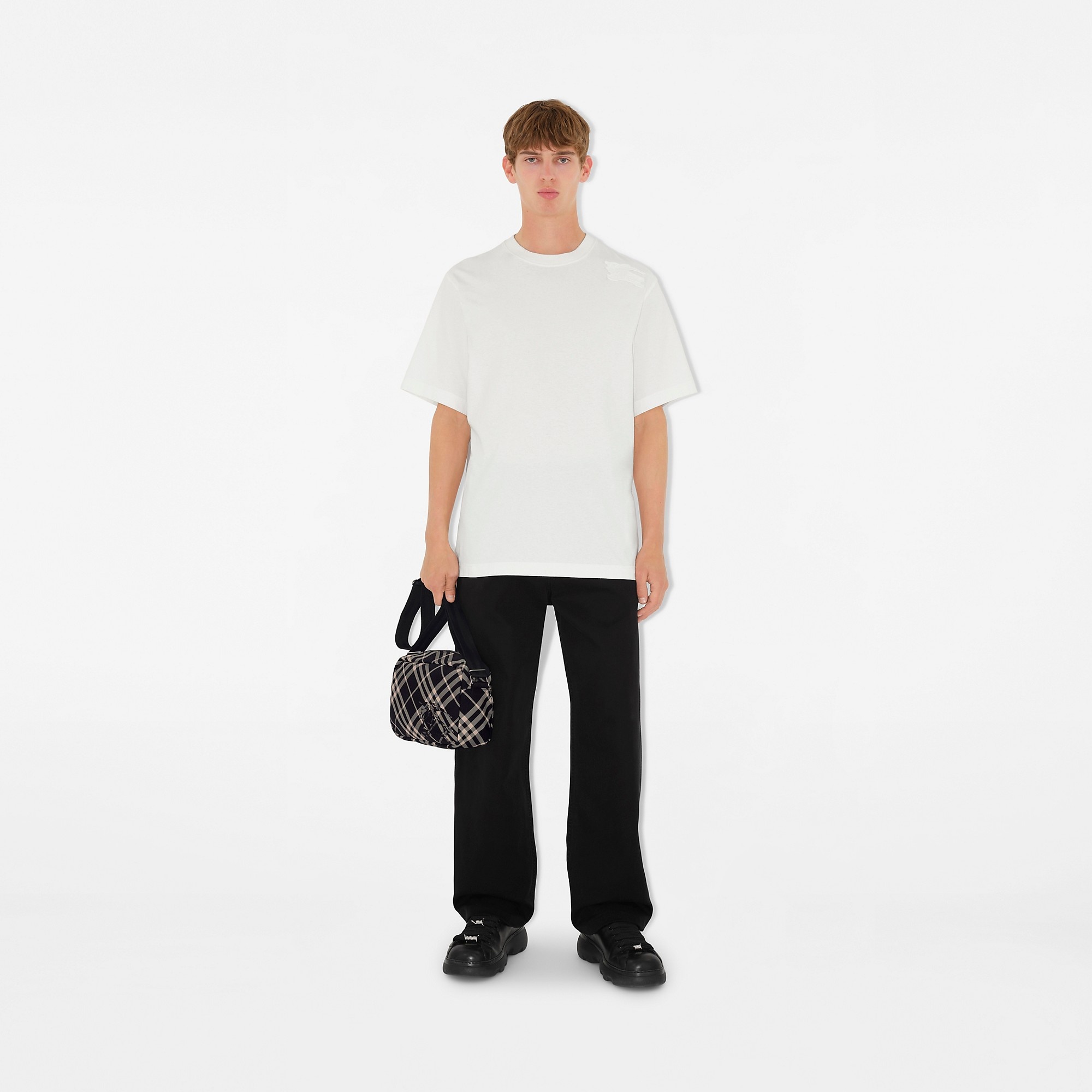 Check Crossbody Bag - 4