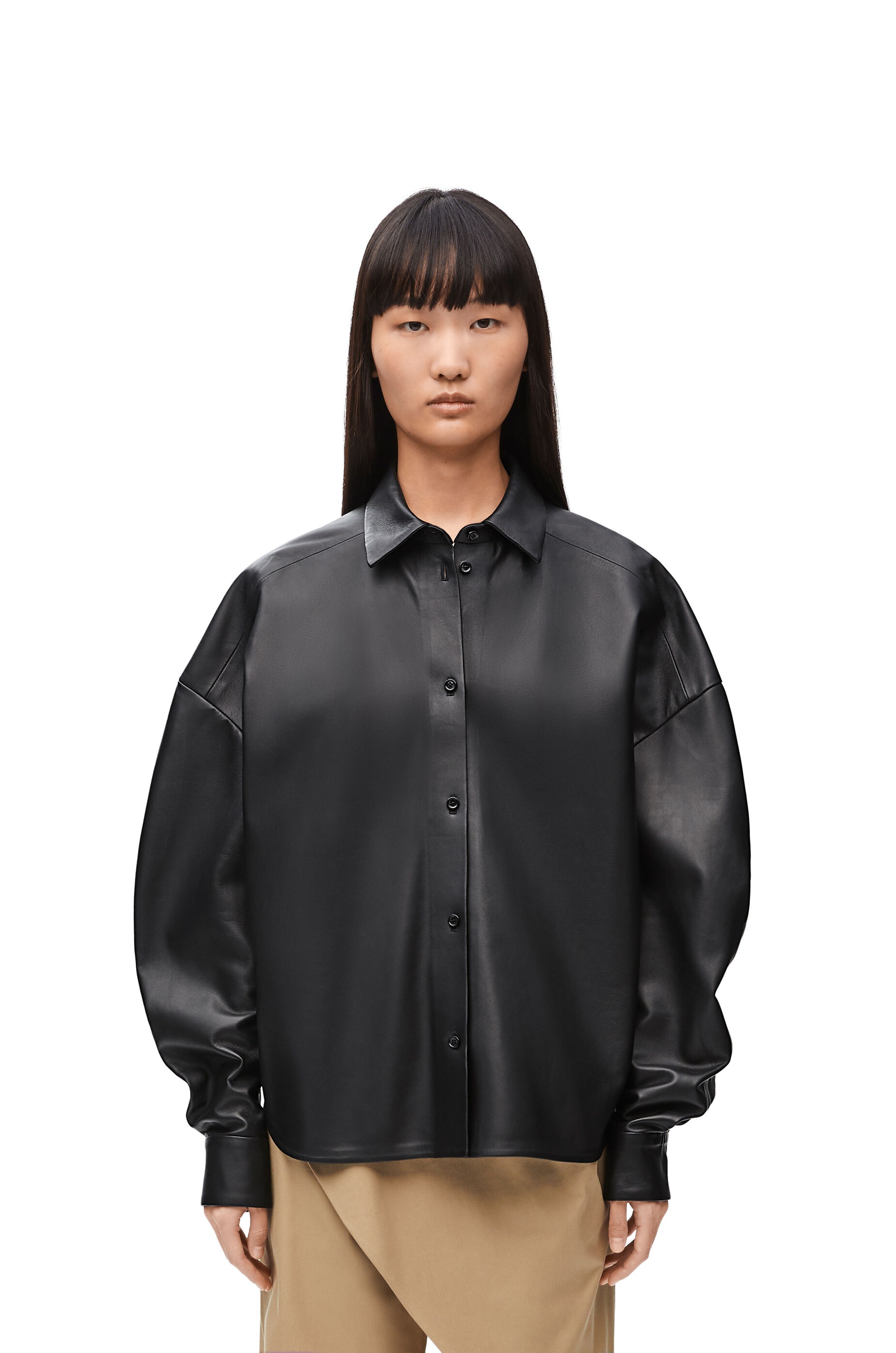 Shirt in nappa lambskin - 3