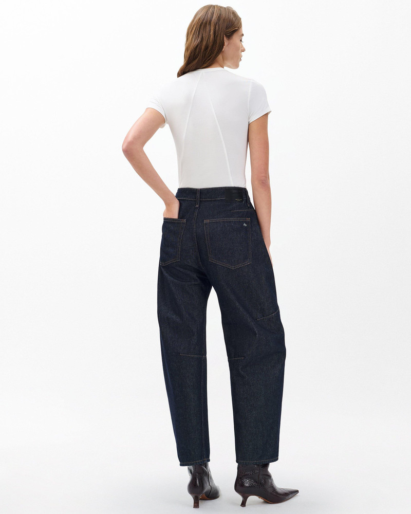 Charlie Ankle Barrel Jeans Lightweight Rigid in Twilight Rinse 6