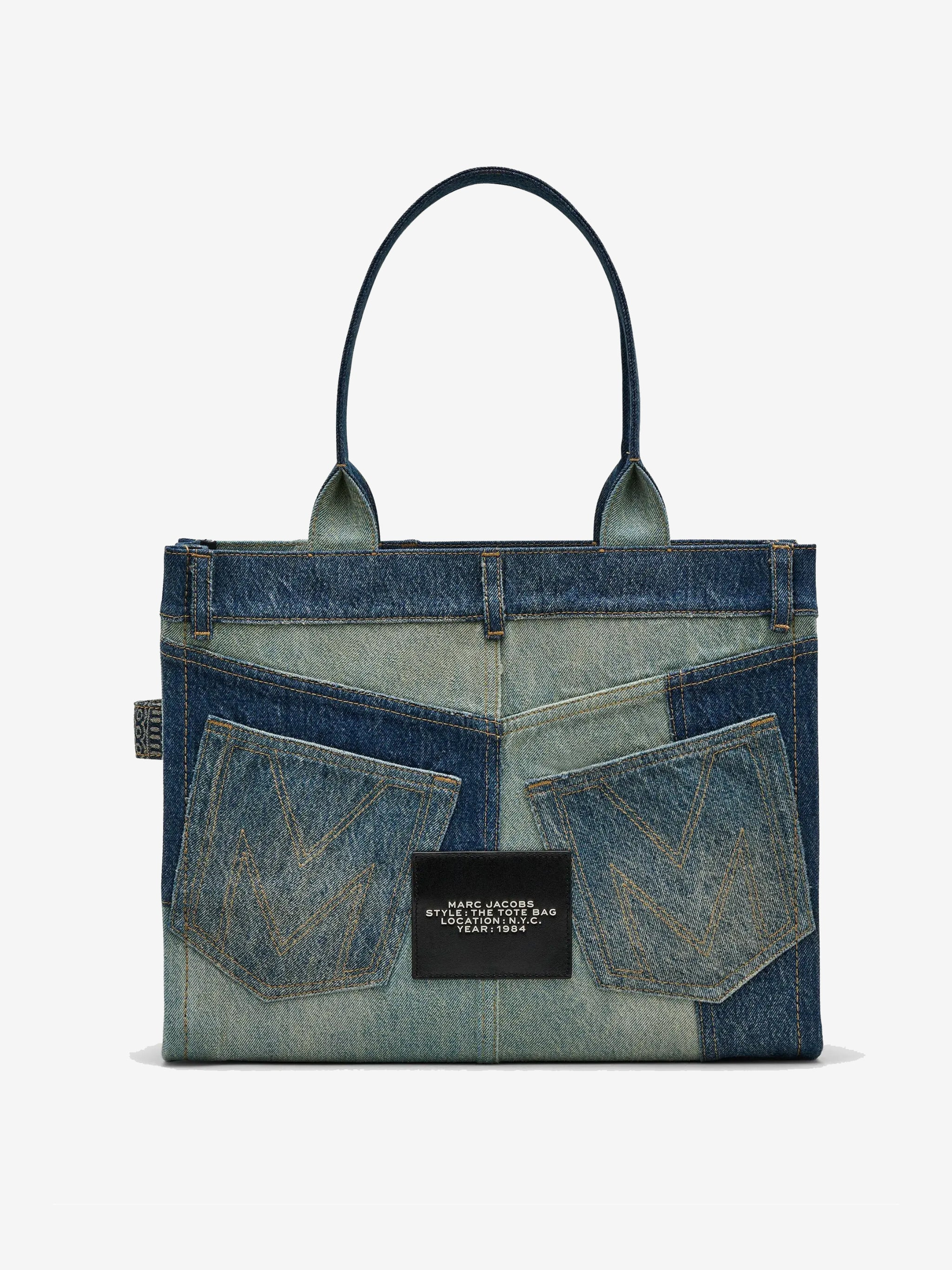 MARC JACOBS - Women The Large Deconstructed Denim Tote Bag - 5