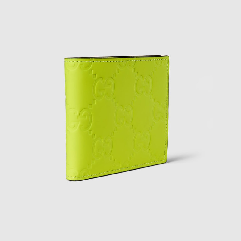 GG rubber-effect bi-fold wallet 3