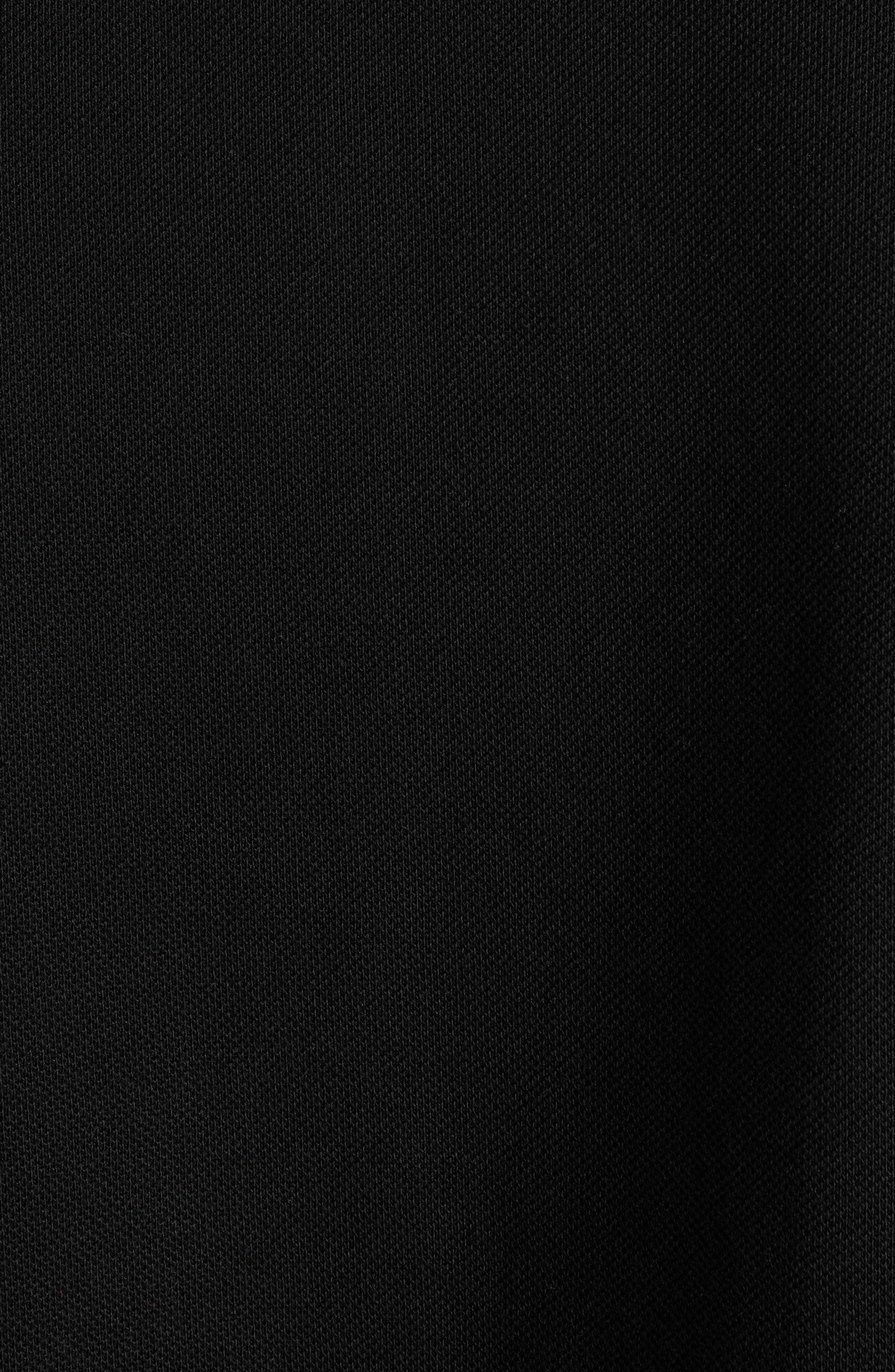 Moncler Logo Patch Pocket Zip Polo in Black at Nordstrom - 6