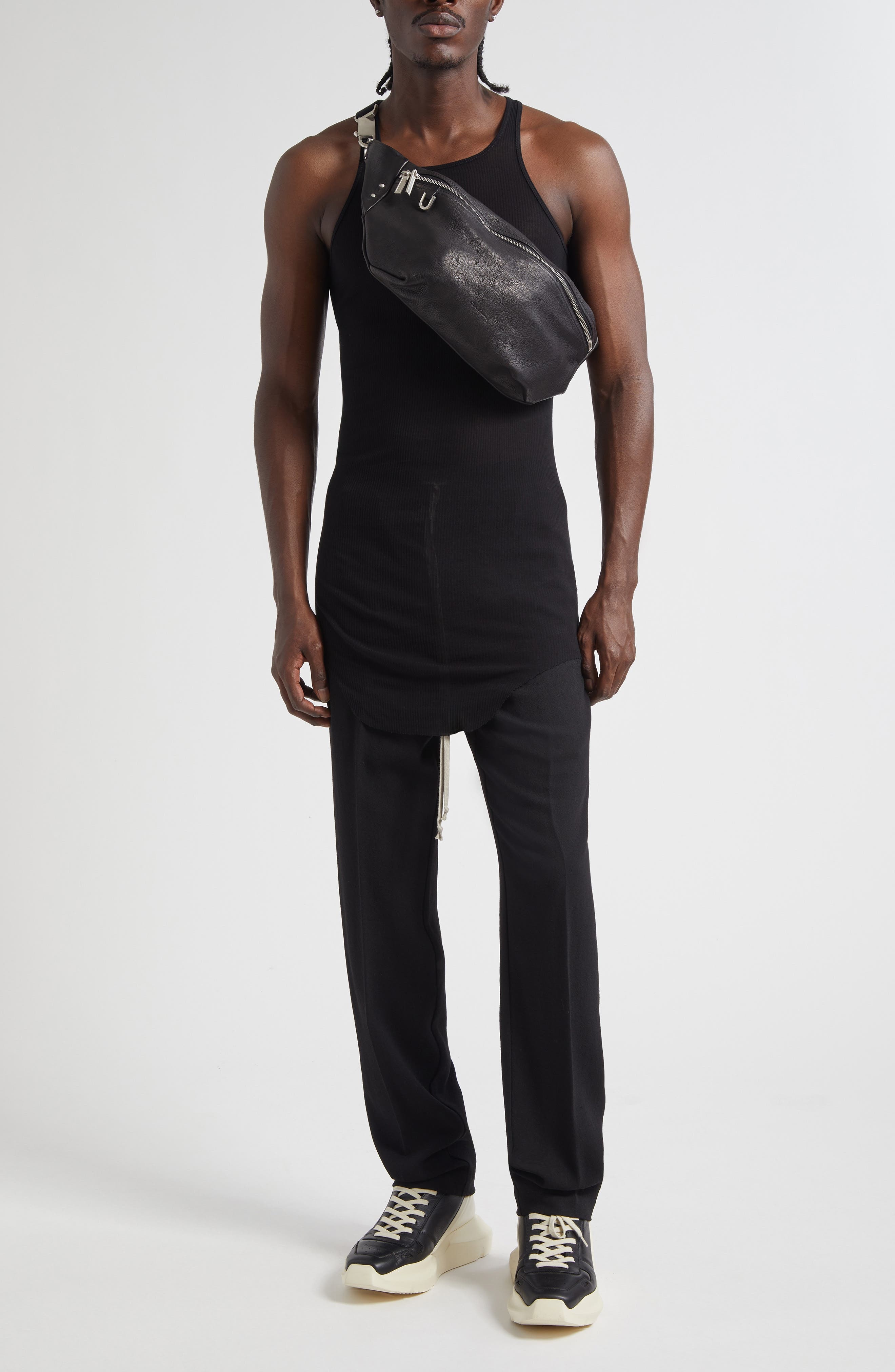 Rick Owens Basic Rib Tank in Black at Nordstrom - 2