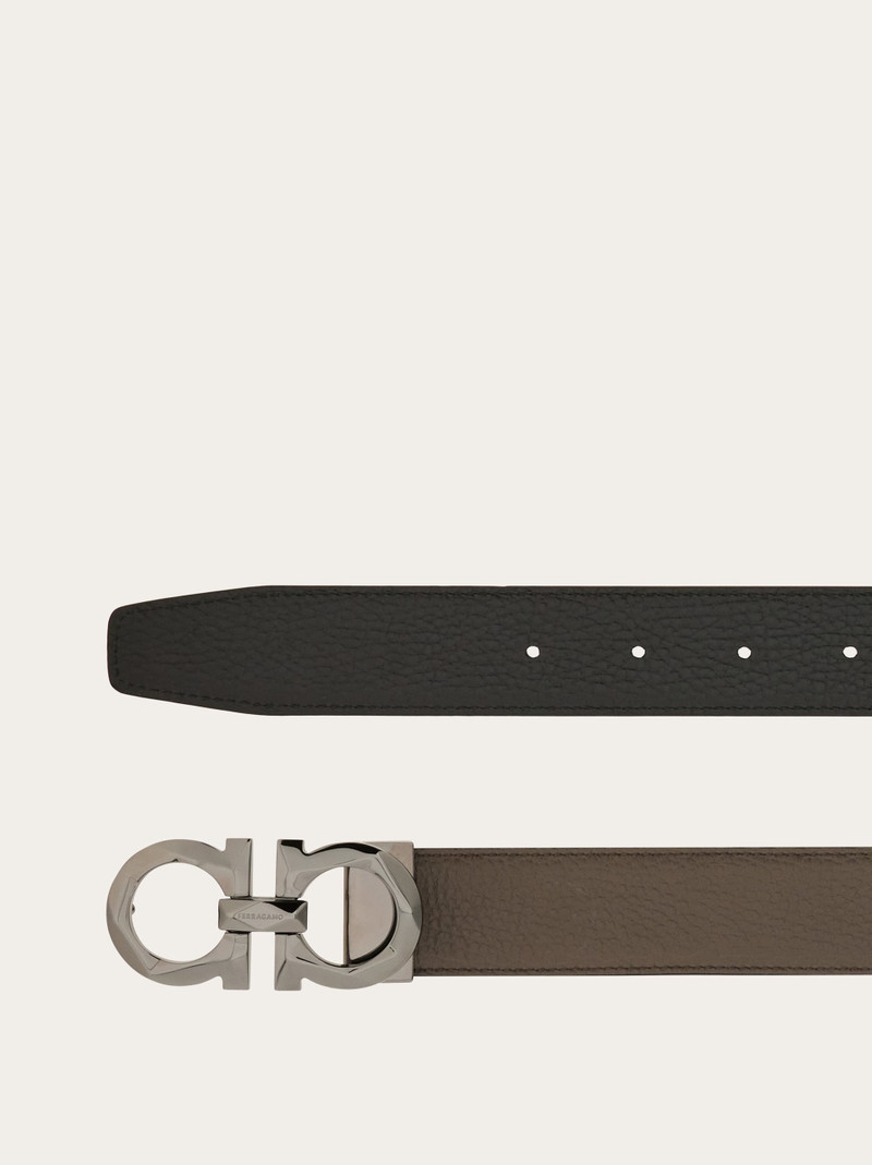 FERRAGAMO Reversible and adjustable Gancini belt outlook