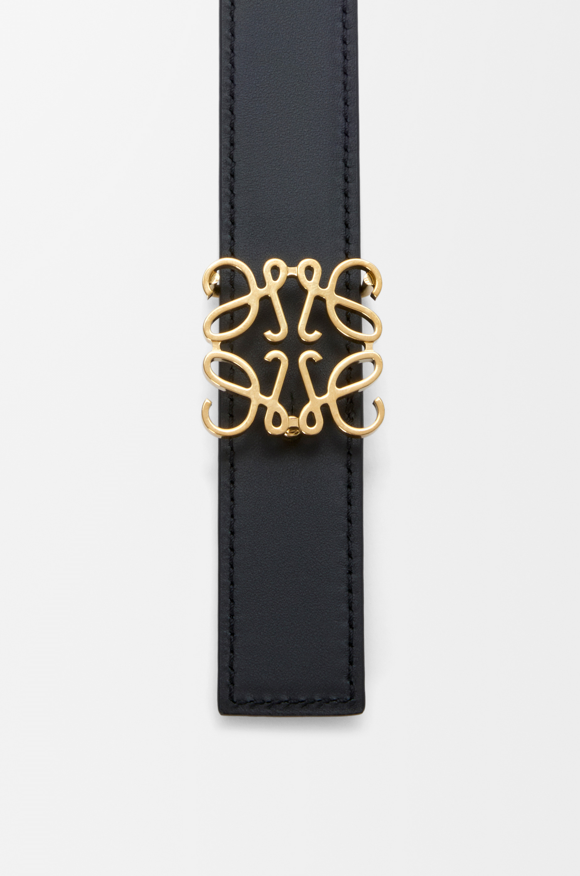 Reversible Anagram belt in supple grained calfskin - 4