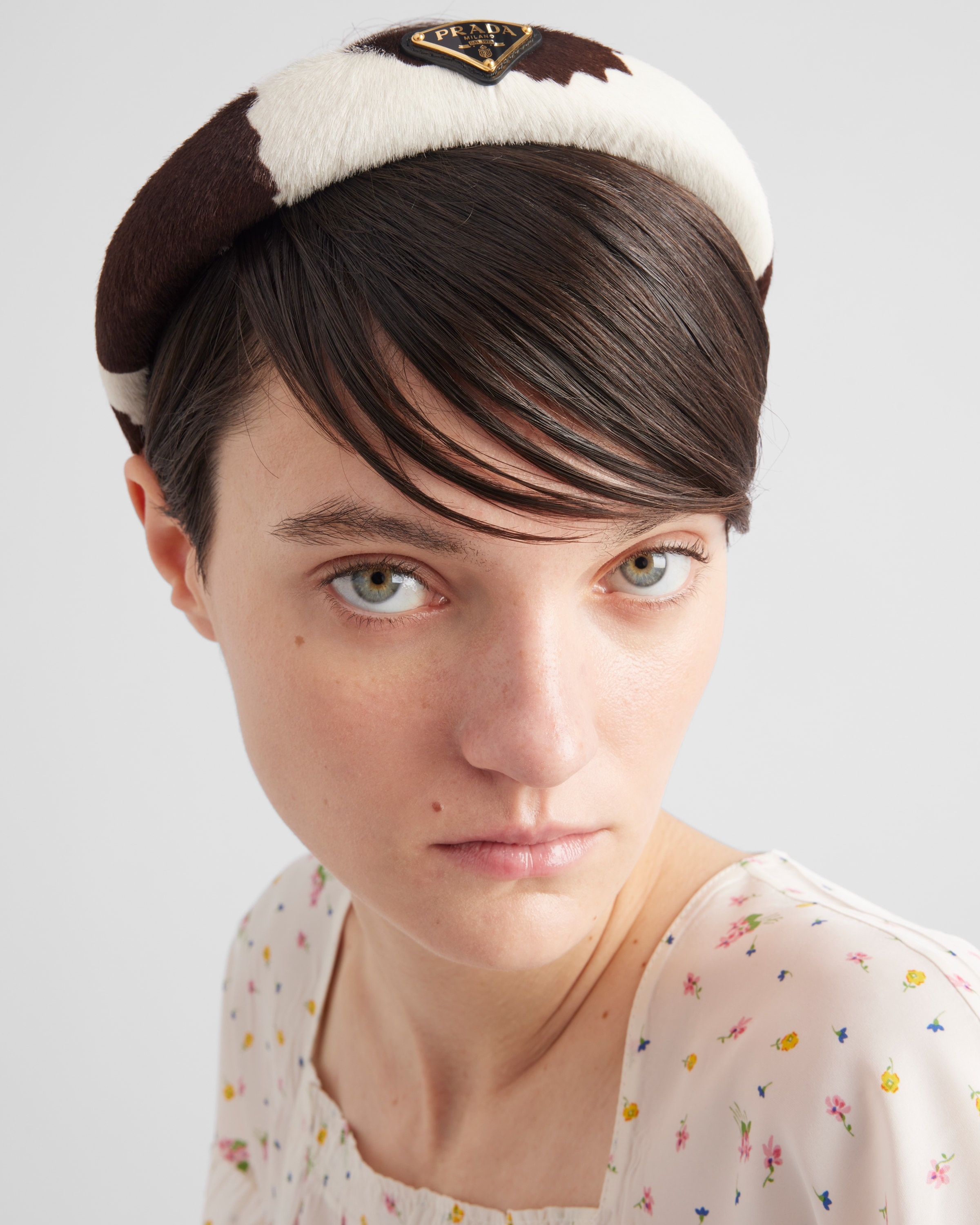 Printed leather headband - 2