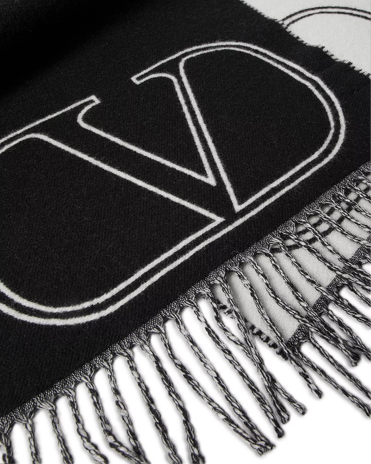 Wool & Cashmere Logo Scarf - 2