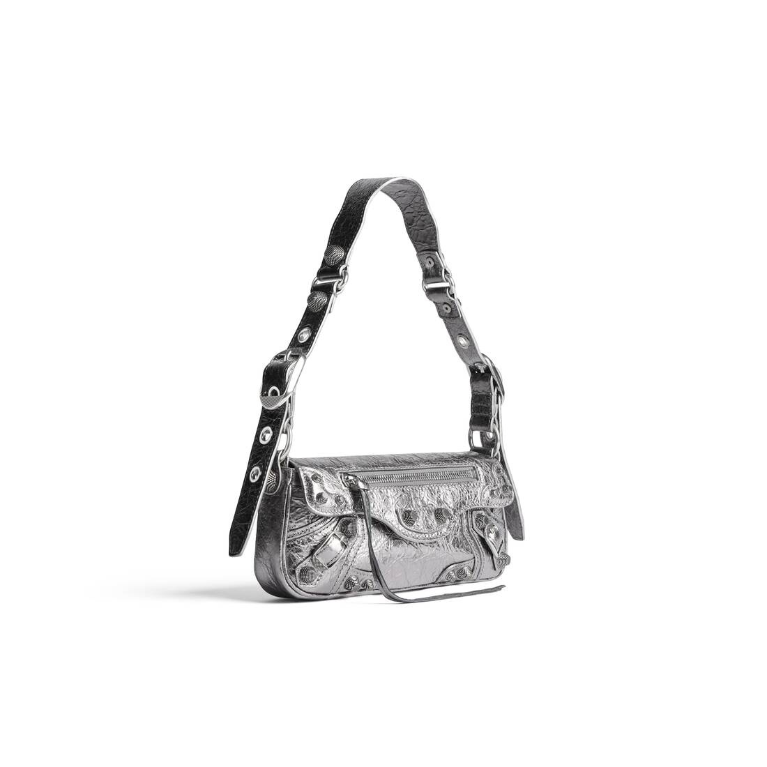 Women's Le Cagole Xs Sling Bag Metallized in Silver - 2