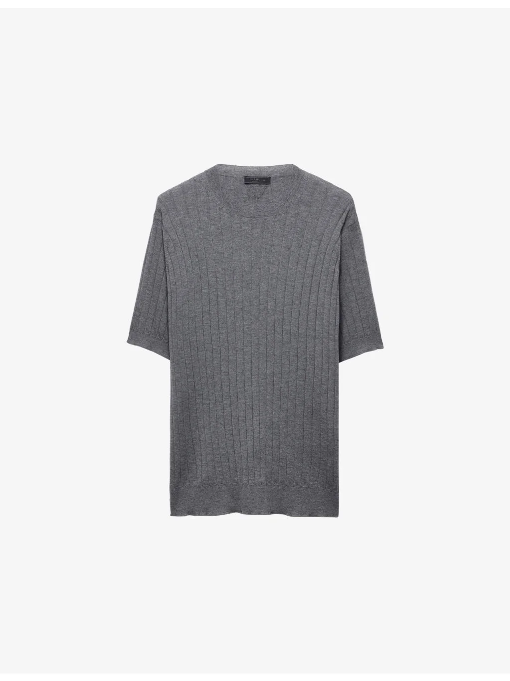 Crewneck Short-Sleeve Cashmere and Silk-Blend Jumper - 1