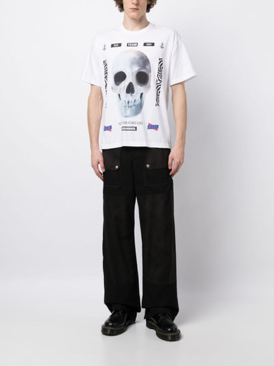 NEIGHBORHOOD skull-print cotton T-shirt outlook