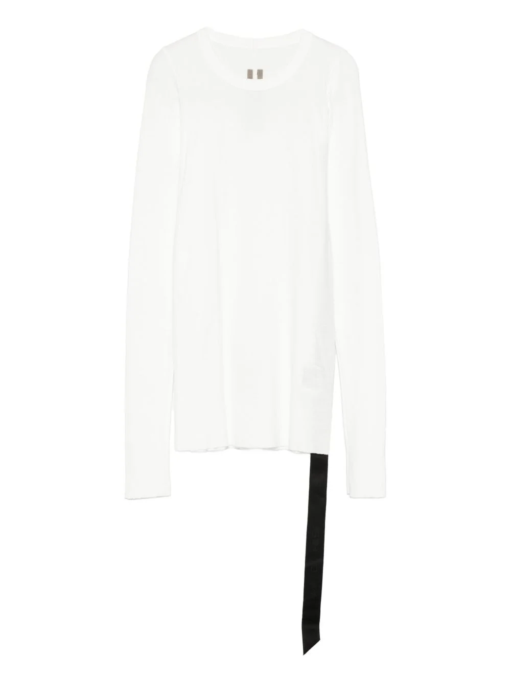 long-sleeve tie-detail top - 1