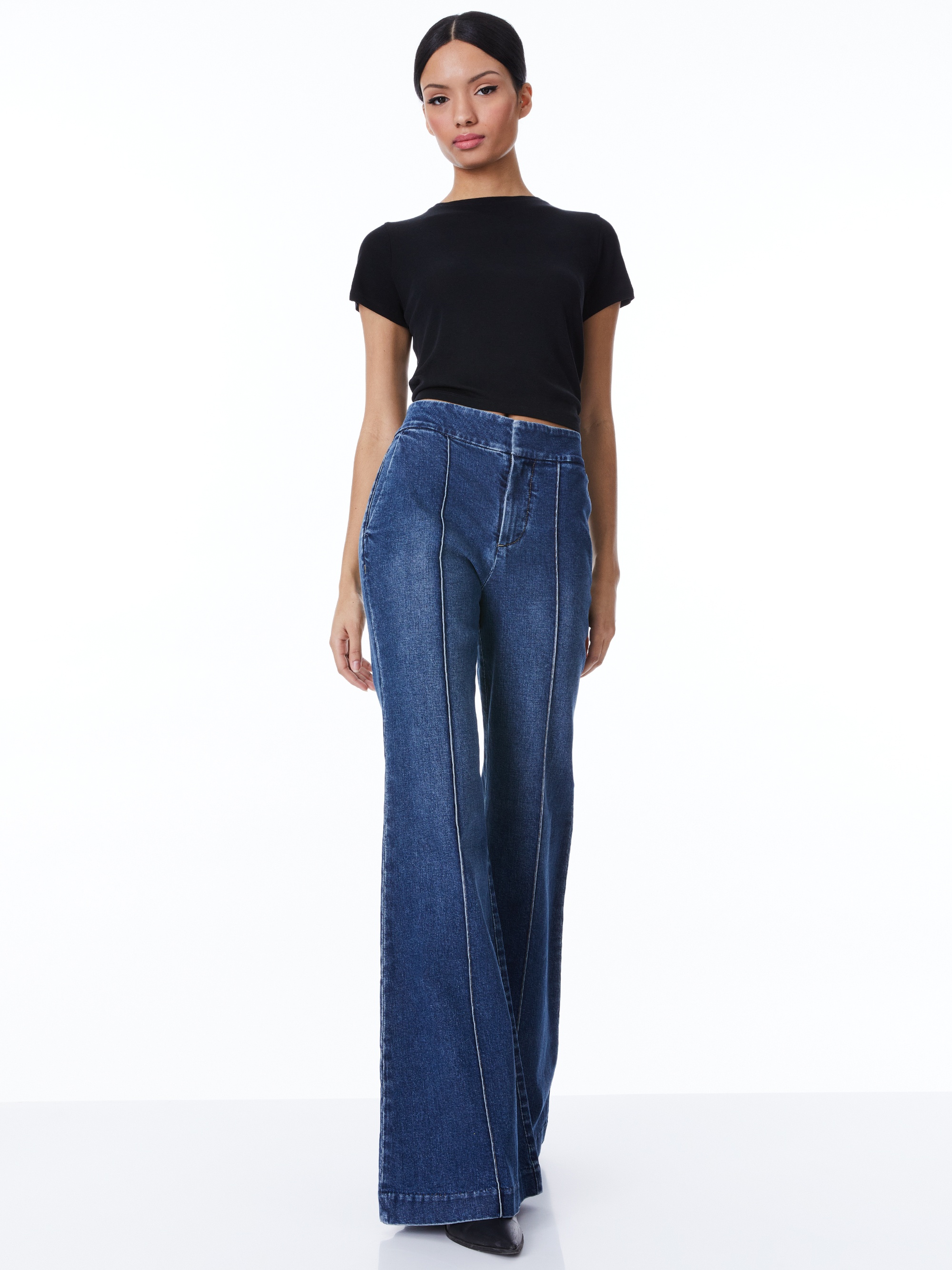 DYLAN HIGH WAISTED WIDE LEG JEAN - 5