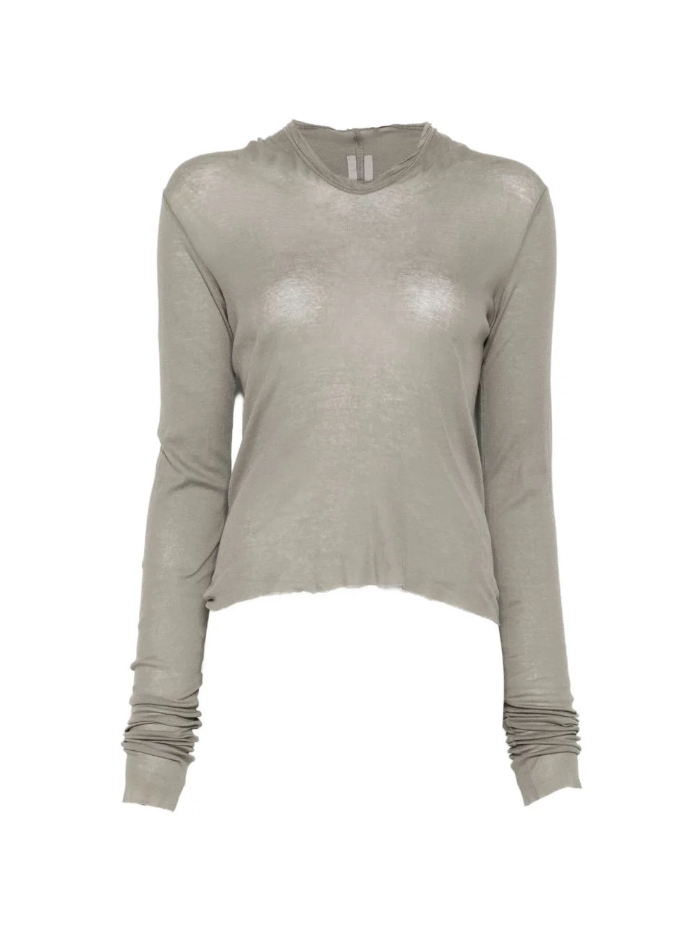 long-sleeve sheer top - 1