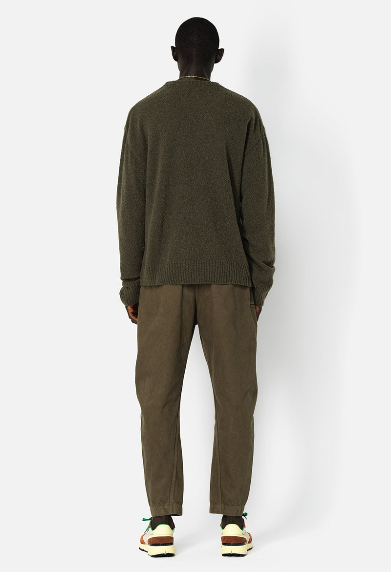 WOOL POWDER KNIT CREW 6