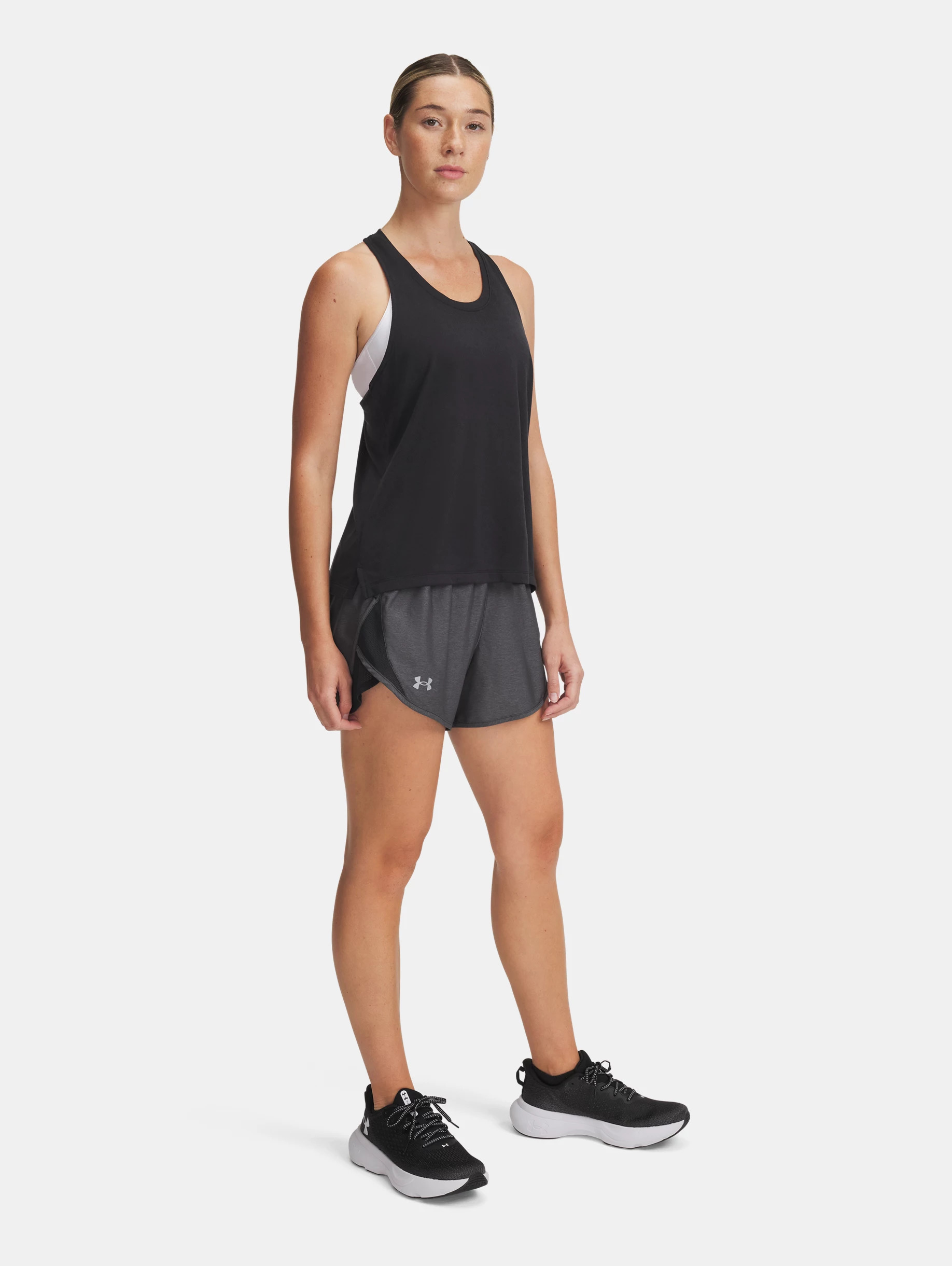 Women's UA Fly-By Heather 3" Shorts - 3