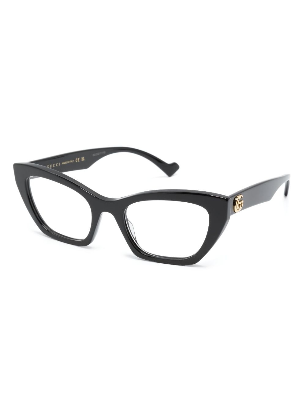 logo-plaque cat-eye-frame glasses - 2