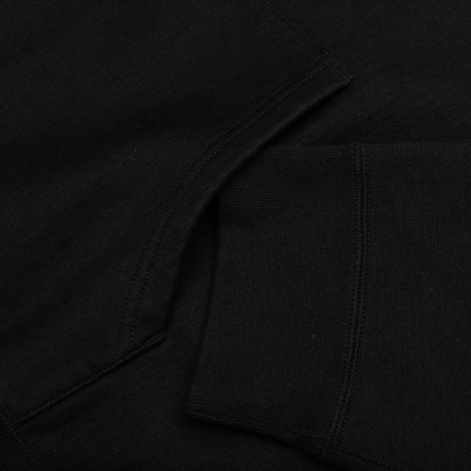 BIG SIZE HOODIE LOGO - BLACK - 5