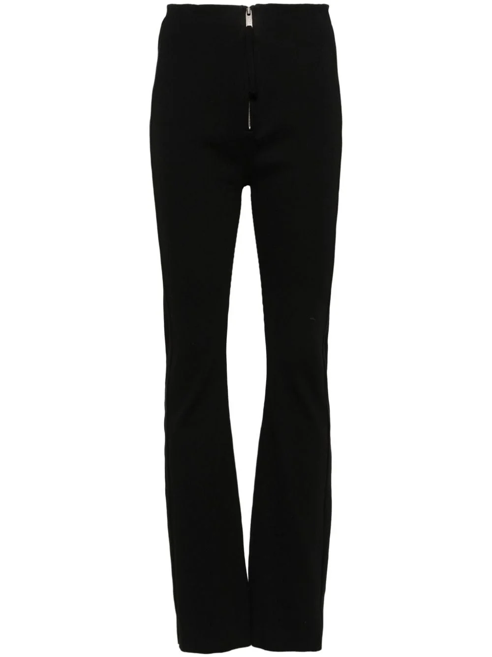 ribbed high-waist trousers - 1